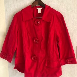 CJ Banks Bold Red Jacket